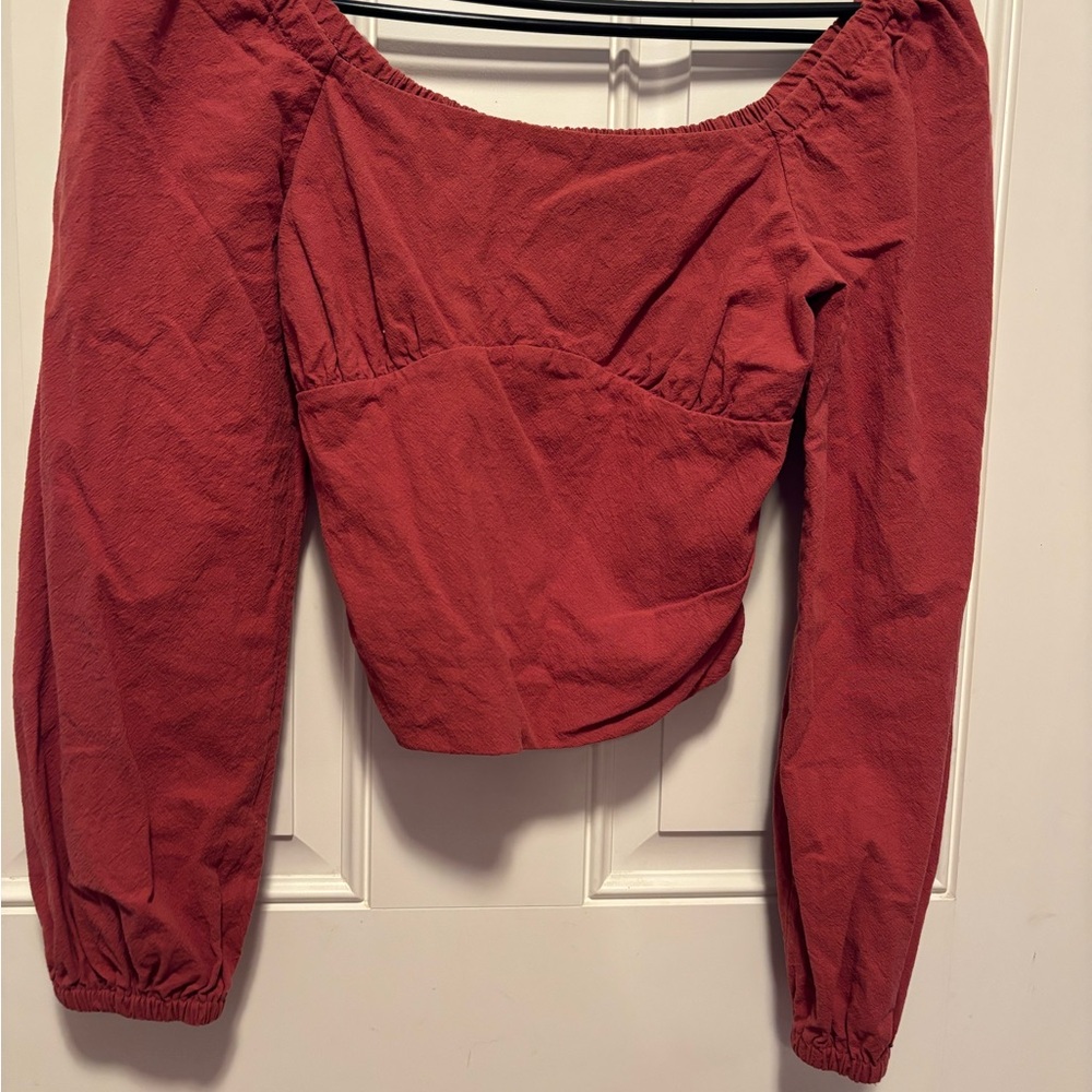 Women's Red Crop Top Kirious Los Angeles